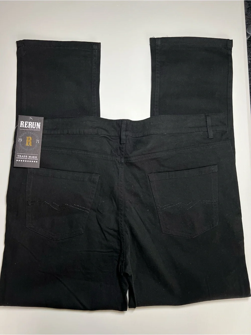 Men’s ReRun 38x32 Black Jeans